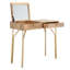 Coiffeuse en bois massif avec miroir Ava