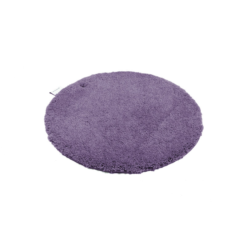 Circle Bath Rug, 90cm, Purple