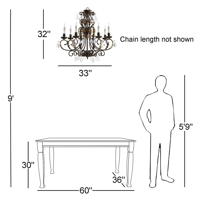 Araiz 8 - Light Classic / Traditional Chandelier