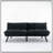 Cream Convertible Folding Modern Sofa Bed With Adjustable Armrest And Backrest For Small Spaces-1074237394