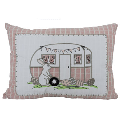  Coussin en coton Happy Pâques