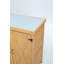 Armoire de rangement pour l'extérieur en bois avec plateau en métal, poste de travail de jardin résistant aux intempéries avec tablette et porte magnétique-123405036