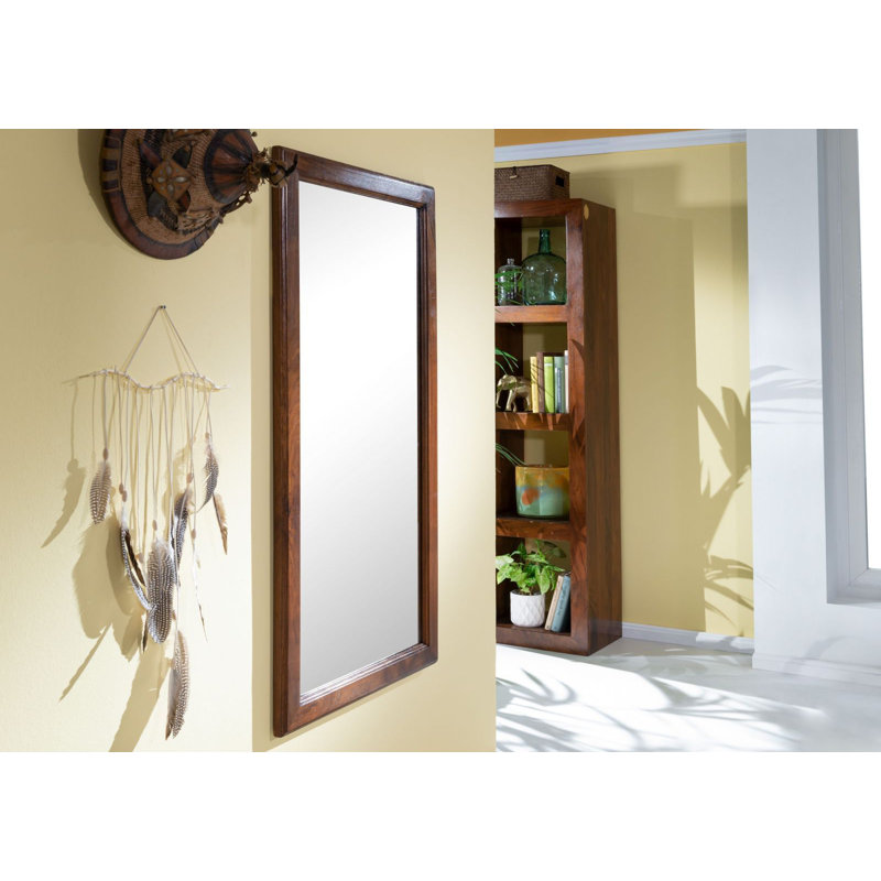 Oxford Wood Wall Mirror, Nougat