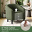 Fauteuil club rembourré en tissu-106296589
