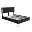 Lit plateforme tapissier Casch-725303811