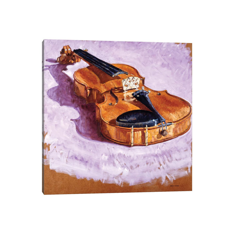 Violin by Adolf Llovera - Wrapped Canvas Gallery-Wrapped Canvas Giclée, 66.04 cm H x 66.04 cm W x 3.175 cm D