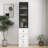 70.87" H Tall Bathroom Storage Cabinet With 1 Glass Door And 3 Drawer, Narrow Storage Unit, Floor Cabinet For Bathroom, Living Room, Entryway, Kitchen