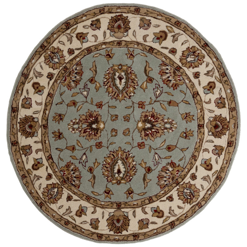 Total Performance Hand Hooked Performance Oriental Rug, Round 8'