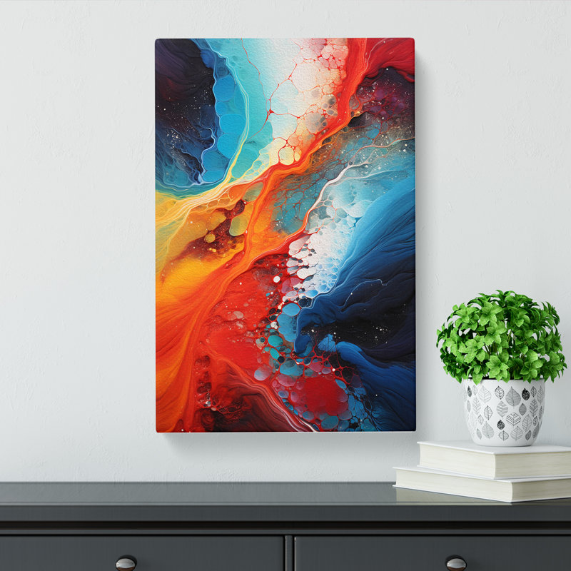 Stream Abstract No.2 - No Frame Print, 60cm H x 40cm W x 3cm D