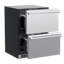 Marvel Appliances 5 Cubic Feet Panel Ready Door Style Built-in Mini Fridge in Stainless Steel/Black