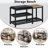 Shoe Bench,Shoe Organizer，Holds Up to 570 lb，Black