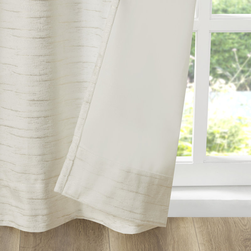 Paire de rideaux obscurcissant avec passe-tringle Colt, Beige, l 37 po x L 84 po