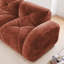 Rouge désossé en forme de U rouge avec velours doux et éponge haute densité 32d, style, conception antidérapante, mobile, sans assemblage, pour les espaces, revêtement
