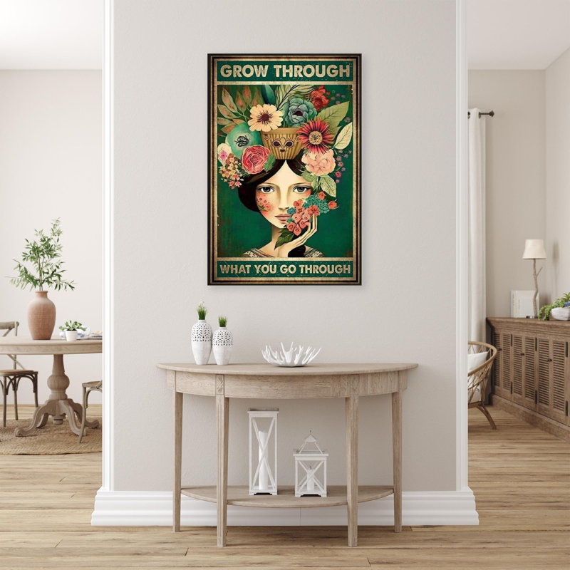 «Seager Flowers Grow Through», impression sur toile, H 36 po x l 24 po x P 1,25 po
