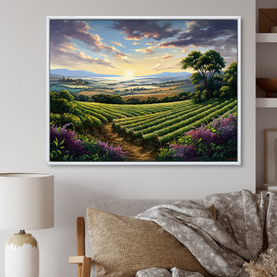 «Vineyard Charm», impression sur toile