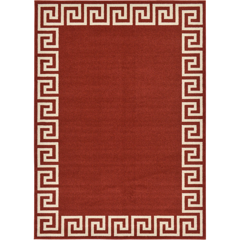 Balabak Geometric Indoor Rug, Rectangle 7'1" x 10'