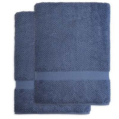 Drap de bain en coton Herringbone