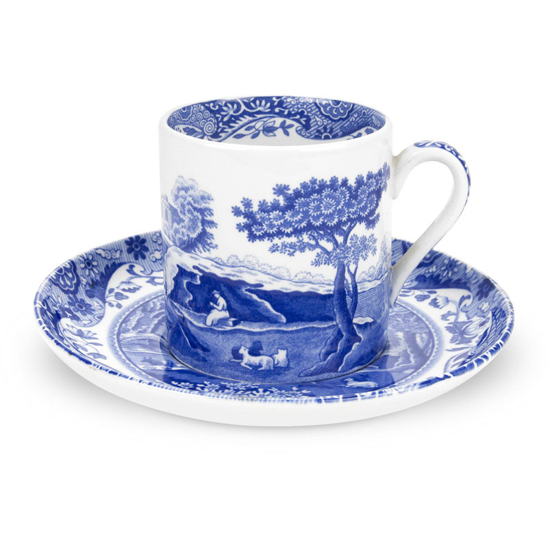 Classic Blue Italian - Coffee Cups & Saucers