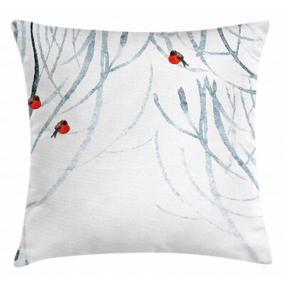 Trees Water Image of Winter Woods Indoor/Outdoor 26"" Throw Pillow Cover -  Ambesonne, min_31185_26x26