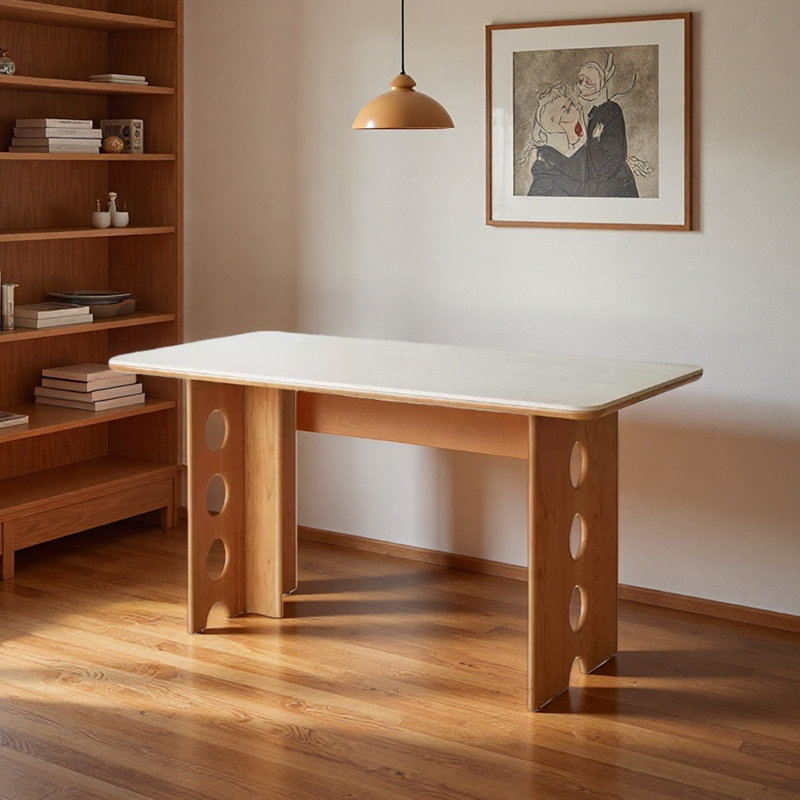 Bureau d'écriture durable en bois de cerisier, H 29,52 po x l 55,11 po x P 31,49 po