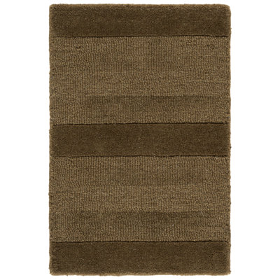 Tapis rayé en laine touffeté à la main Ebony 726