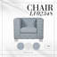 Chaise Saree, chenille bleu sarcelle clair