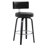 Swivel Upholstered Bar Stool With T-Shaped Backrest-810632613-810632608