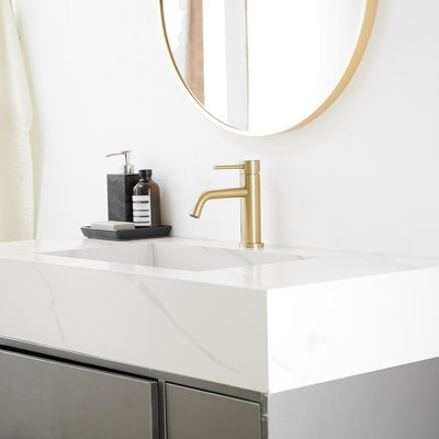 Robinet de salle de bain monocorps et monocommande