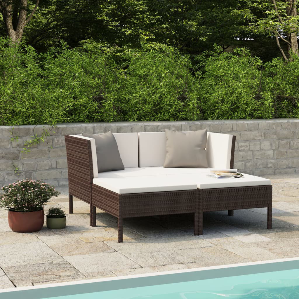 Gartenecksofa Jinyu mit Kissen