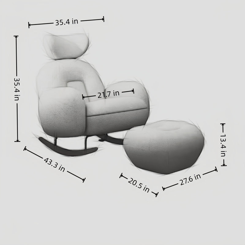 Fauteuil berçant, Vert