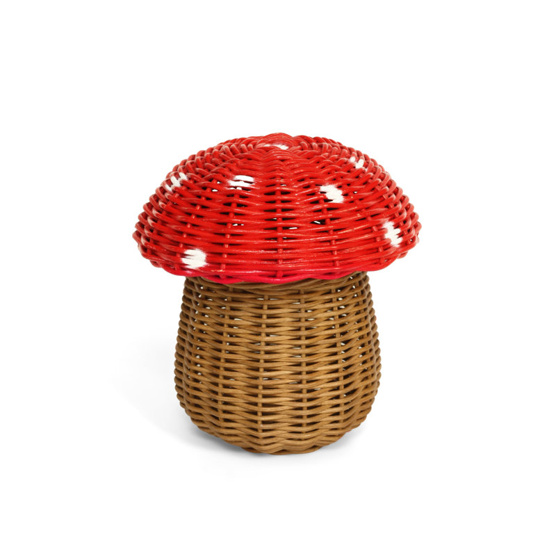 Bay Isle Home™ Celesse Rattan Decorative Basket, 5.5" H x 5.5" W x 5.5" D