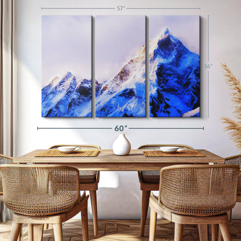 «Mt Everest Summit» sur toile, H 36 po x l 57 po x P 1,25 po