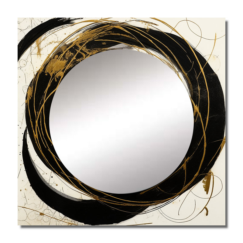 Iya - Abstract Square Mirror For Wall Art Decor, 36" x 36"