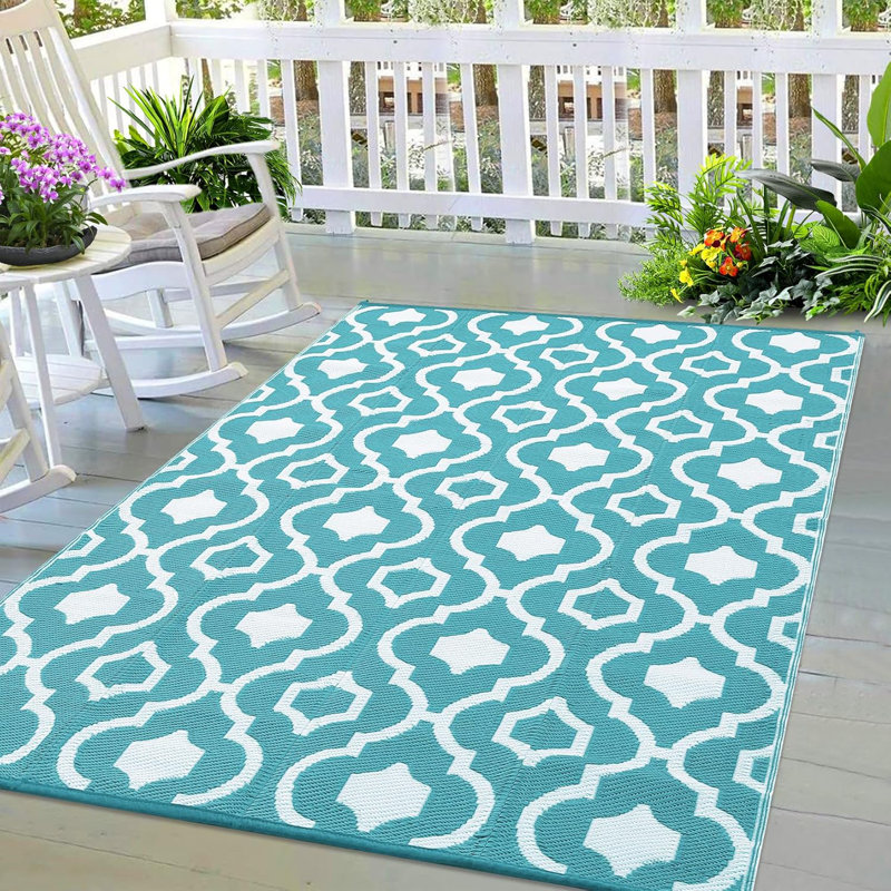 Outdoor Rugs for Patio, Rectangle 8' x 10'