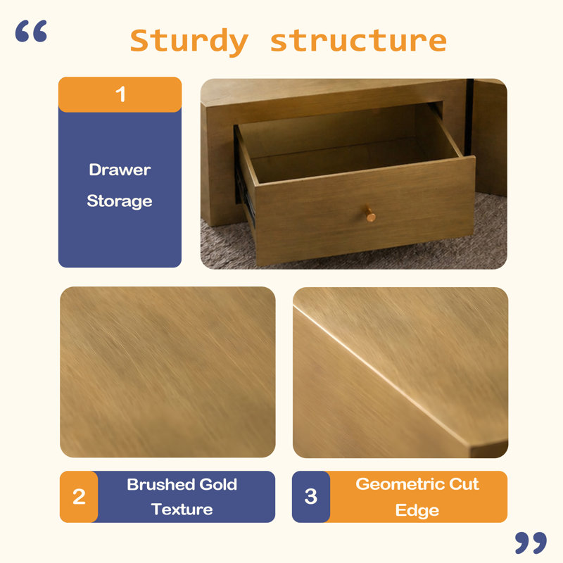 Ensemble de 2 tables basses Modern Geometric
