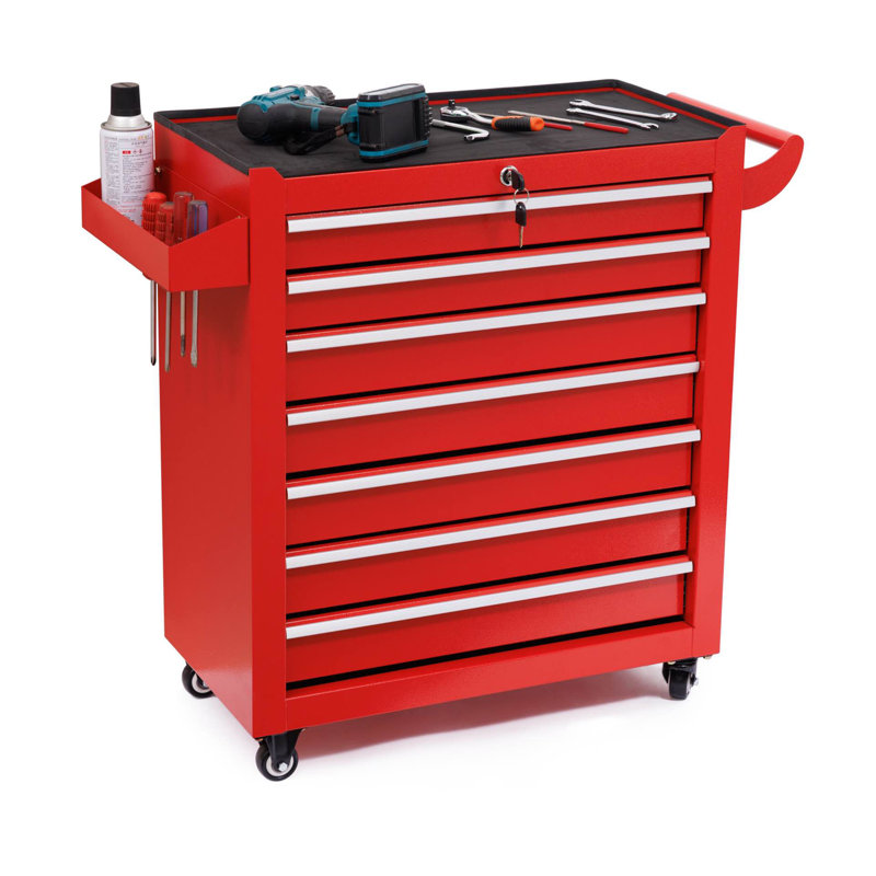 Armoire à outils à 7 tiroirs, Red