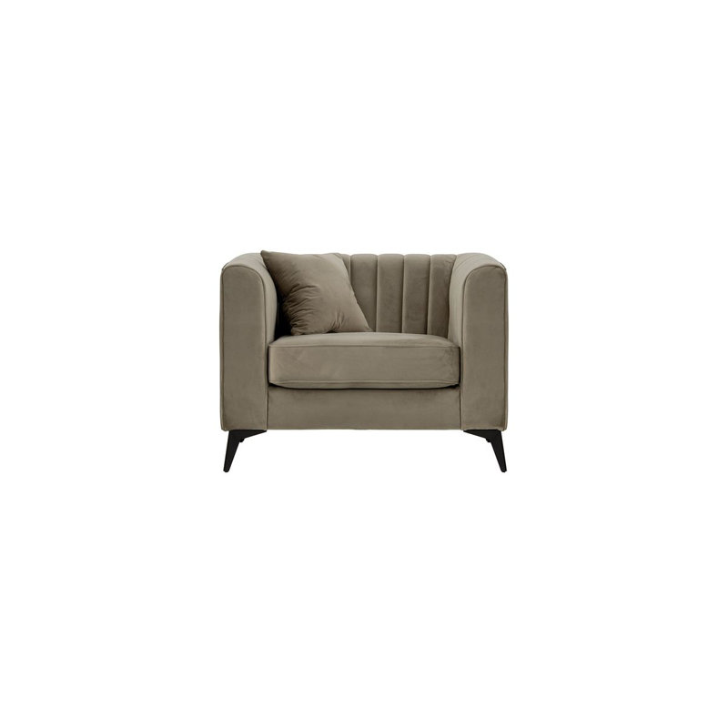 Upholstered Armchair, Brown