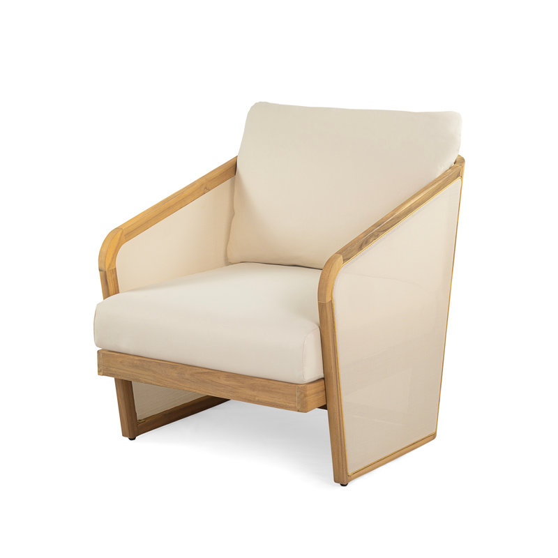 Royal Wood PVC-coated polyester Club Chair