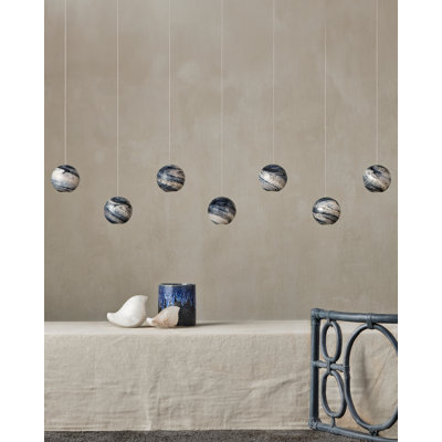 Luminaire suspendu rectangulaire 7 lumières Palatino