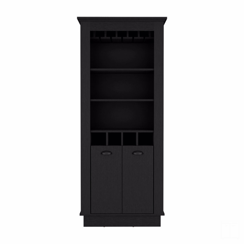 Bar, H 69,68 po x l 29,4 po x P 19,09 po, Noir