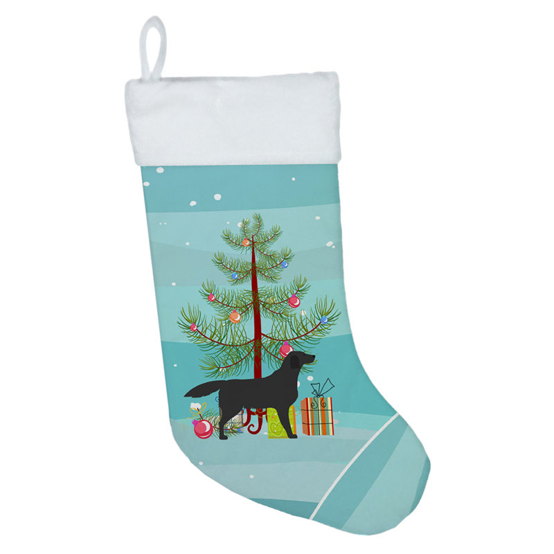 Chaussette de noël joyeux de noël, Labrador Retriever noir