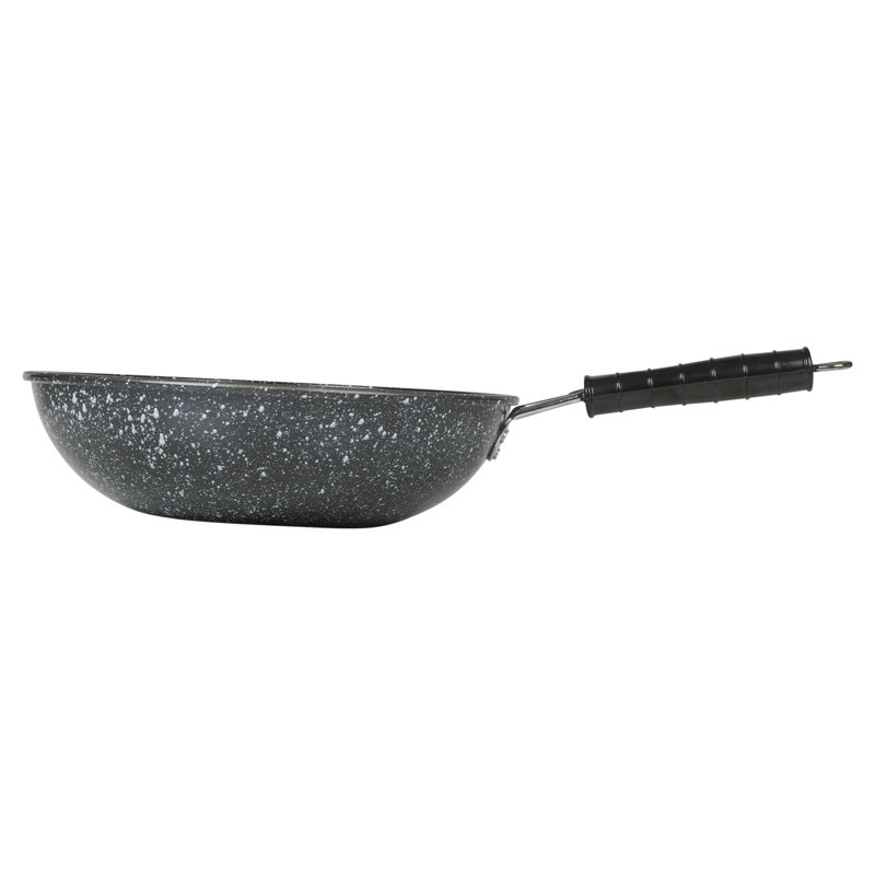 Symple Stuff Clinard Non-Stick Enamelled Cast Iron Wok