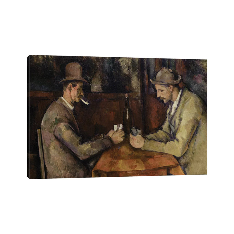 The Card Players, 1893-96 by Paul Cezanne - Wrapped Canvas Gallery-Wrapped Canvas Giclée