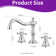 2-handle Bathroom Faucet with Drain Assembly