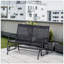 Chaise berçante de patio en osier pour 2 personnes