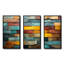 Boho Earth Element Stones Mosaic II - Boho mosaïque murale, art mural-626700546-626700559