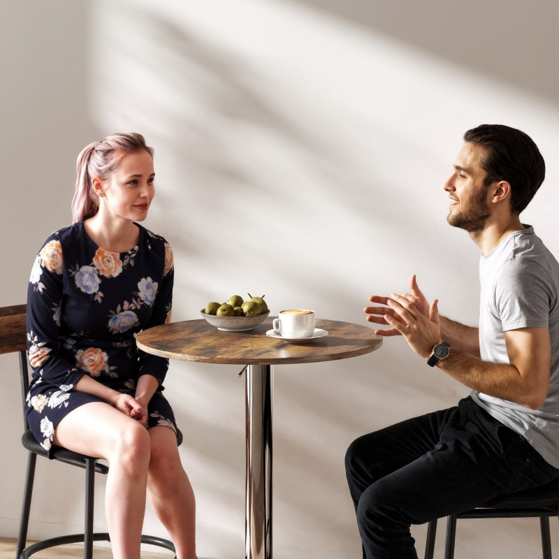 Metal Base Dining Table