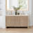 Lala 60" Double Bathroom Vanity with Grain White Engineered Stone Countertop without Mirror-658382847