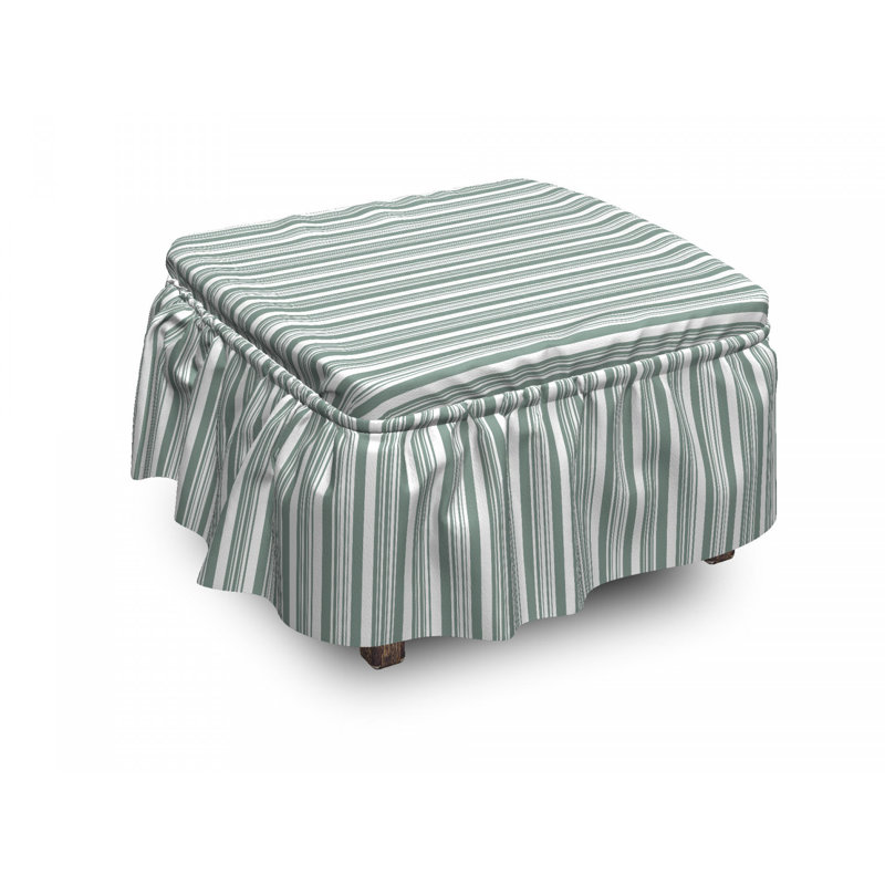 Box Cushion Ottoman Slipcover