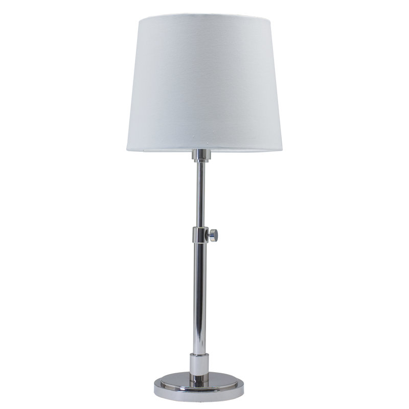 Andrew Adjustable Metal Table Lamp, Polished Nickel